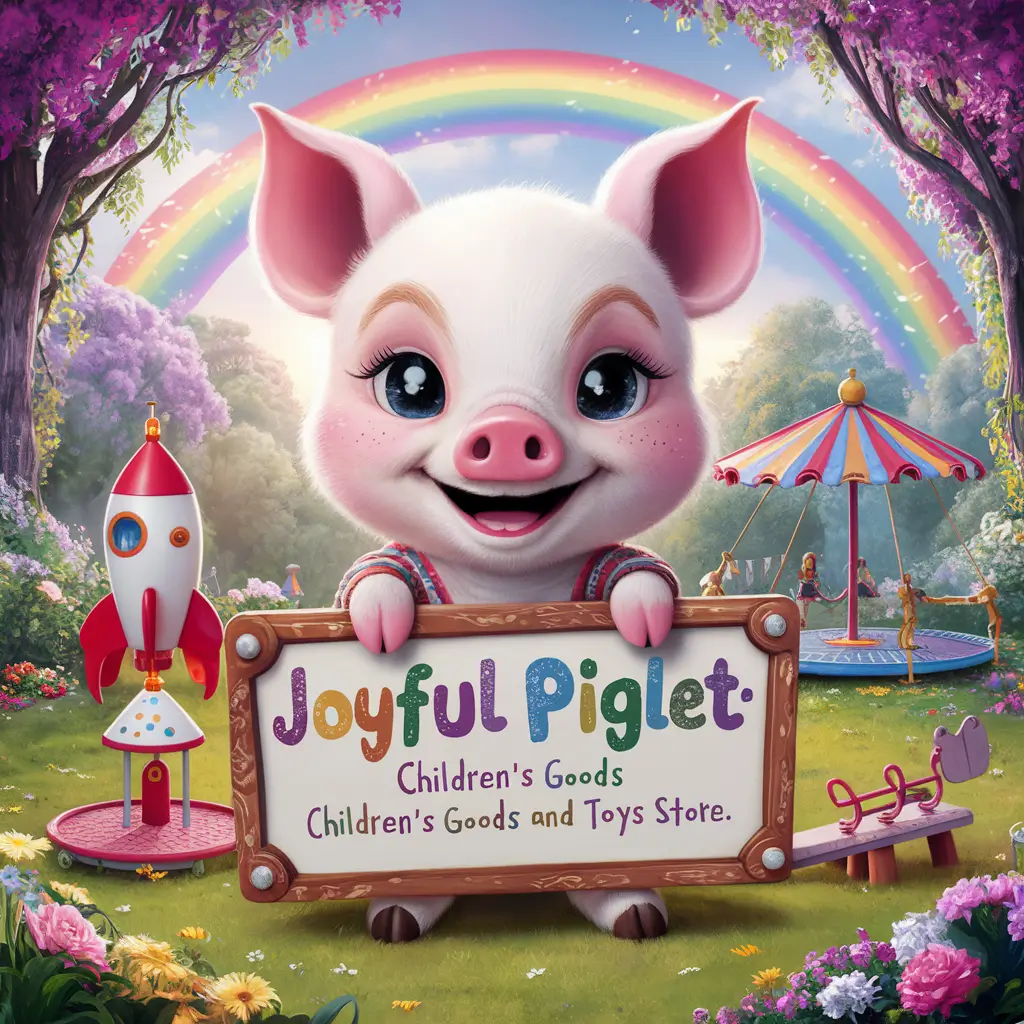 Produção de doces Joyful Piglet